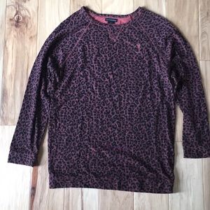 Obey cheetah animal print long sleeve